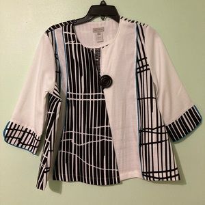 Multiples box button front jacket